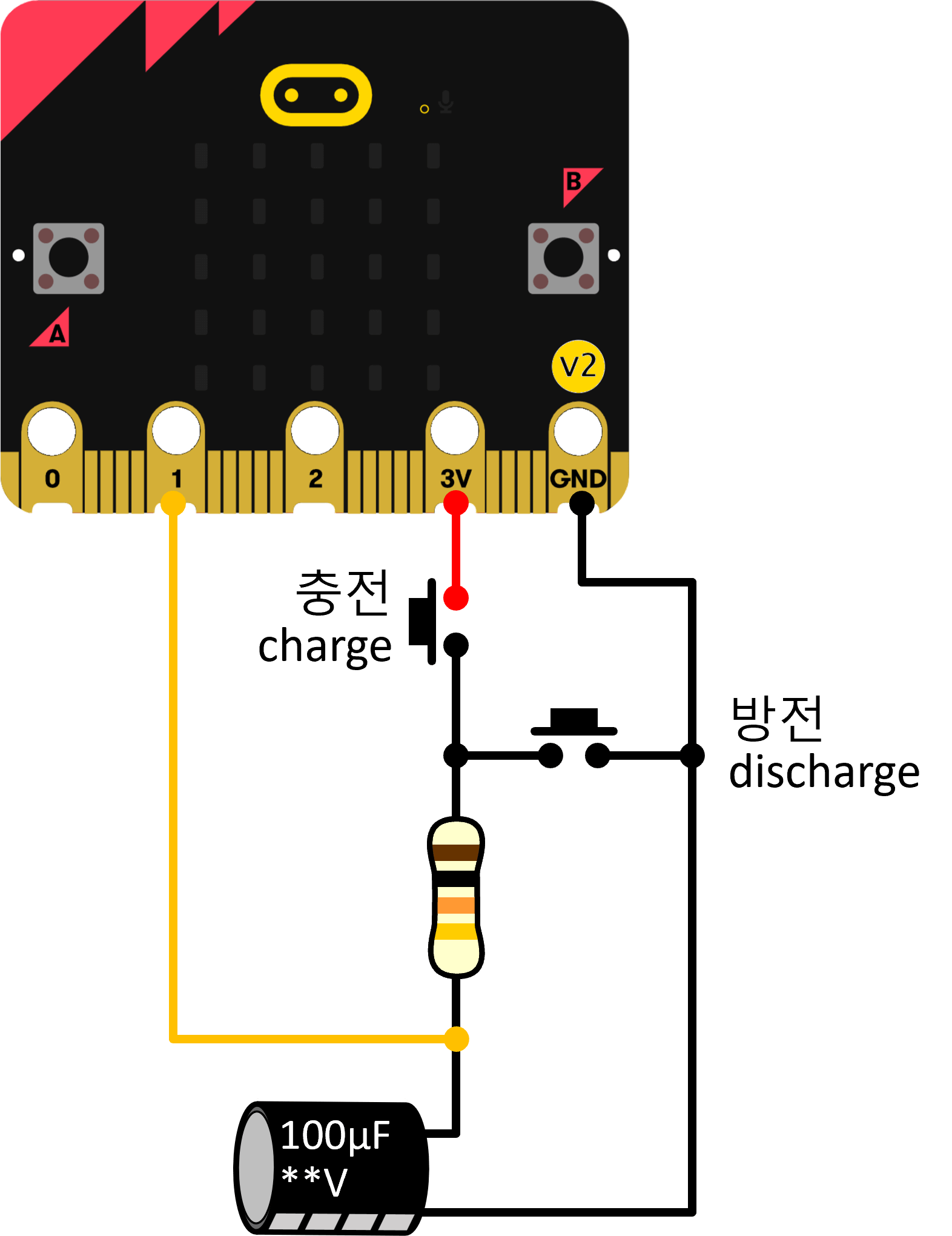 Micro:bit Wireless Capacitor Charging and Discharging