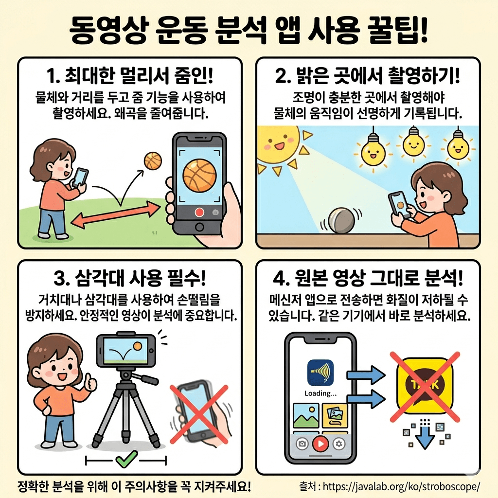 동영상 운동 분석 앱 사용 꿀팁