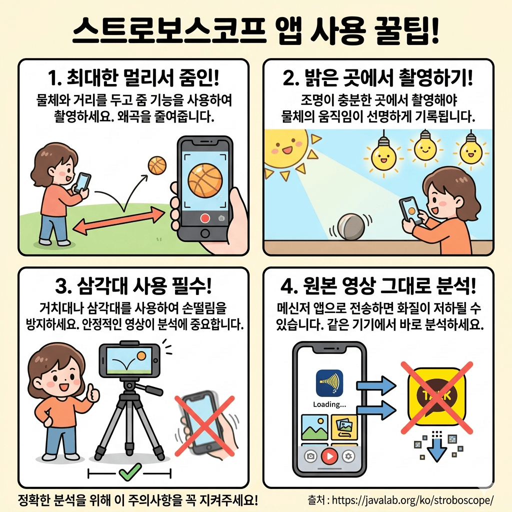 스트로보스코프 앱 사용 꿀팁